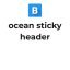Ocean Sticky Header